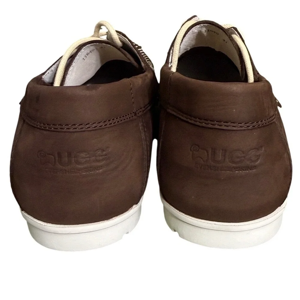 Everugg Australia UGG Eversheepskins Brown Leather Boat Shoes‎ Loafers 11649 41